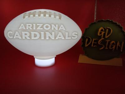 Arizona Cardinals 3D NFL FOOTBALL TEALIGHT