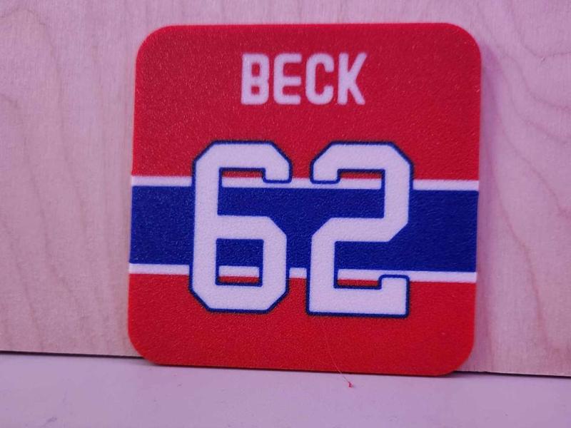 NHL Coaster - Owen Beck