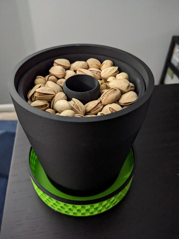 Pistachio Shell Bowl with Lid