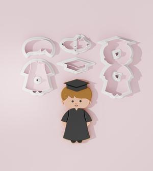 Graduation Boy #1 Cookie Cutter