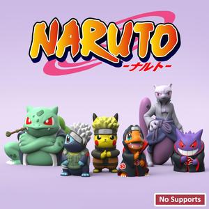 POKEMON - POKEMON NARUTO SET (EASY PRINT NO SUPPORT)