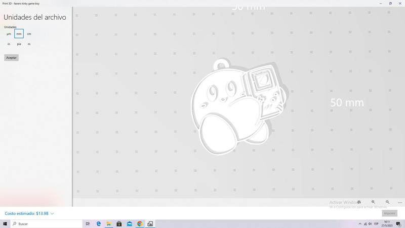 llavero kirby game boy