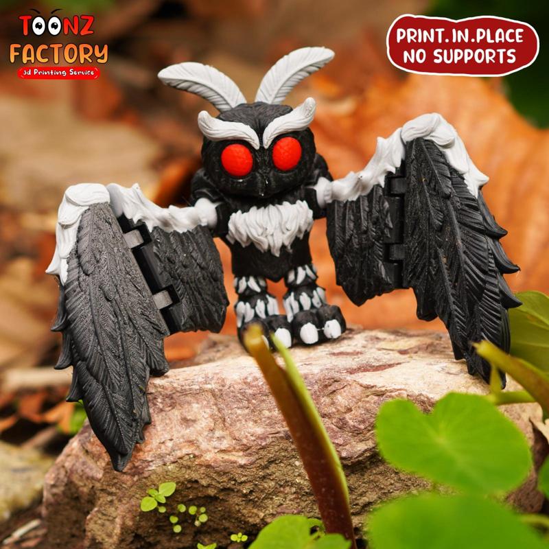PRINT-IN-PLACE CUTE FLEXI  MOTHMAN ARTICULATED