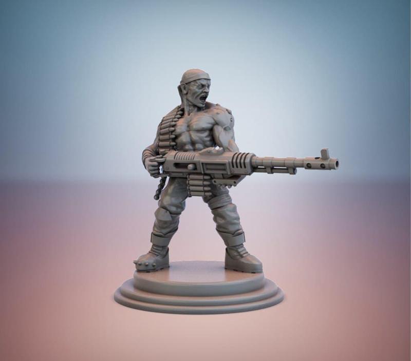 Cultist Rabble. Machine Gun Specialist.
