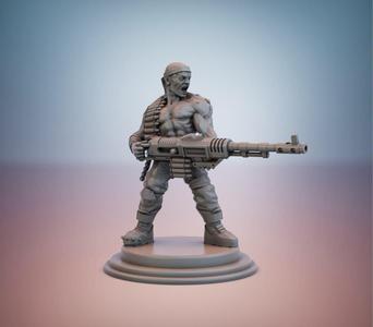 Cultist Rabble. Machine Gun Specialist.