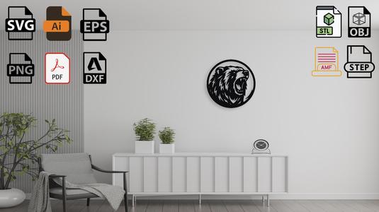 Bear Head Wall Decor