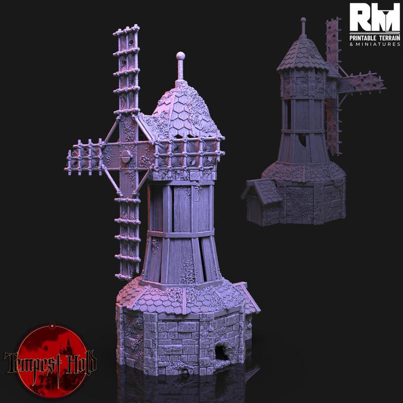 Tempest Old Abandoned Windmill