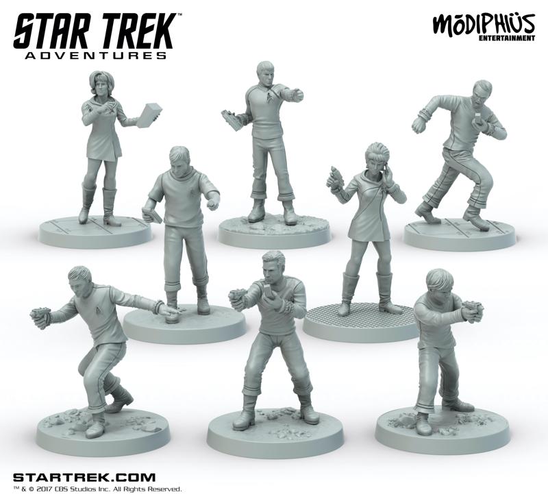 Star Trek Adventures - Print at Home - Miniatures TOS Bridge Crew Set