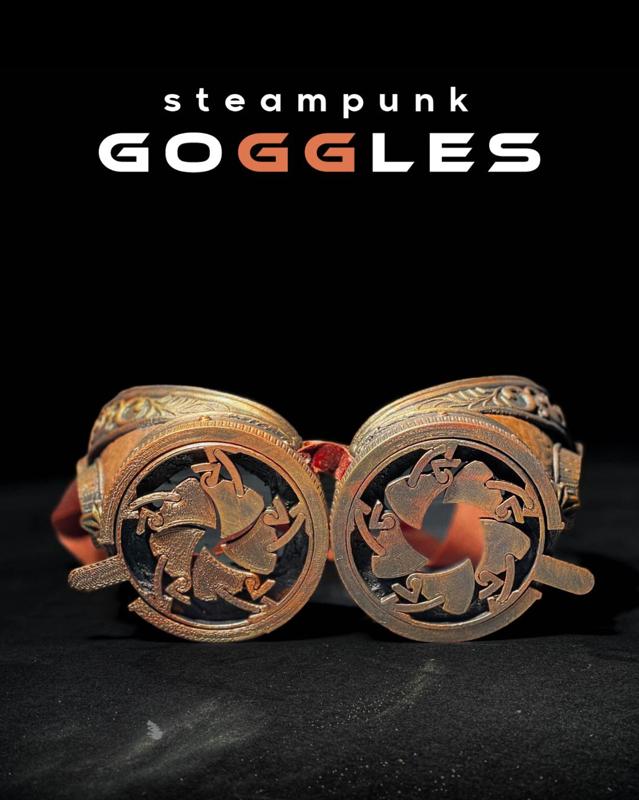 Steampunk 3D-Printed Goggles