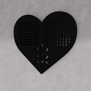 Heart WALL ART DECOR 2D SCULPTURE WAHKAY45