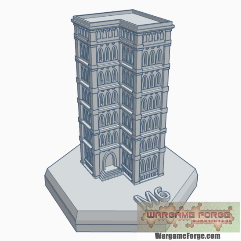 Gothic Building 37 Hex Map Scale HMSG037