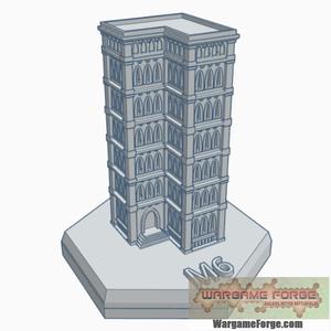 Gothic Building 37 Hex Map Scale HMSG037