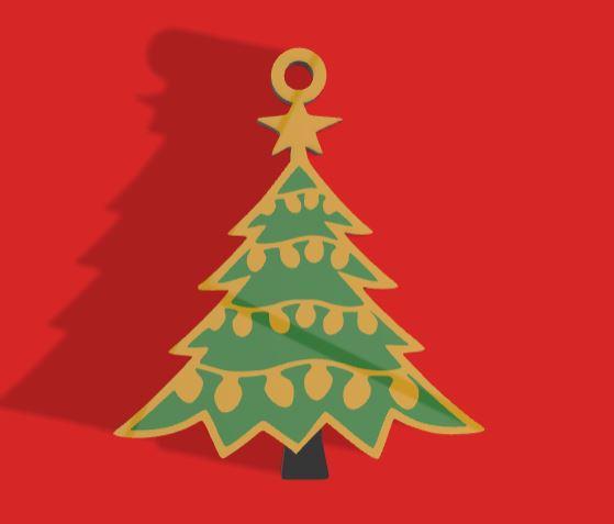 Xmas Tree Earings multi color mmu2s