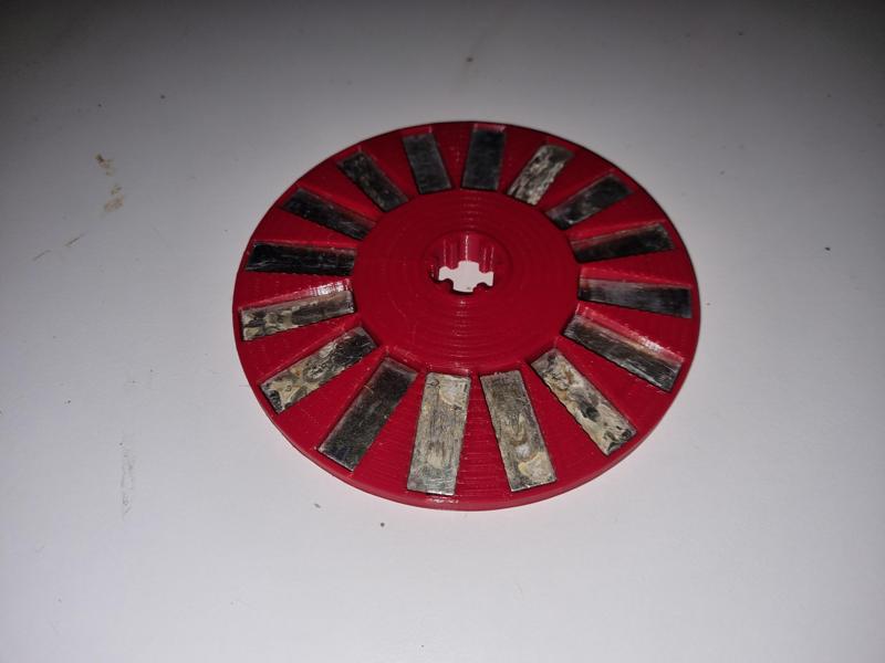 Modified Rotor 30x10x5mm magnet slots