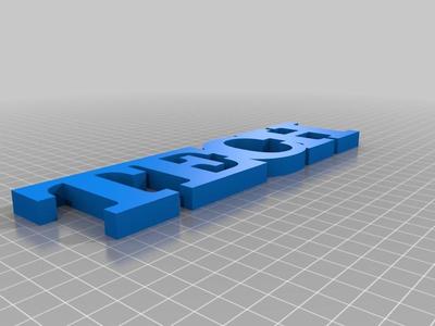 Tech Variable WORD Sculpture