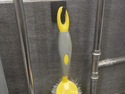 Dishwashing brush hook