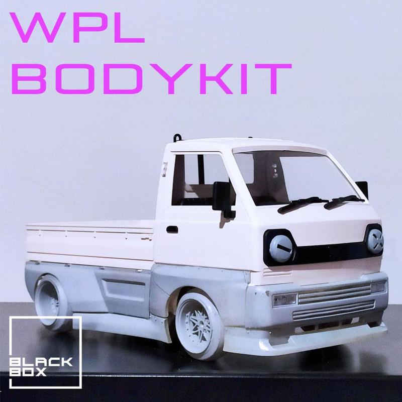 WPL D12 RC Complete Bodykit Widebody and WING