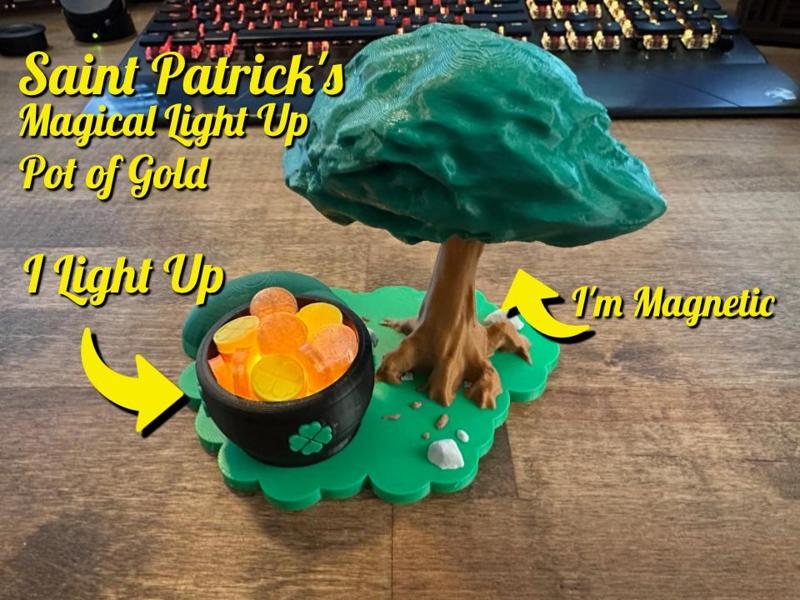 St. Patrick’s Day Magic – Light-Up Pot of Gold