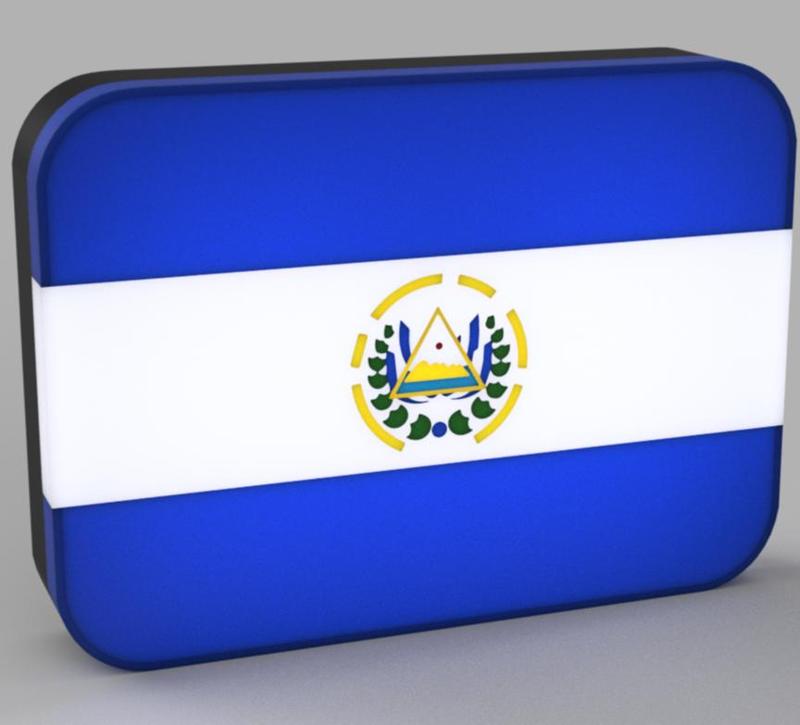 World Flags - El Salvador LED Lamp