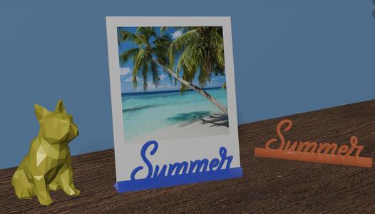 Photo stand summer