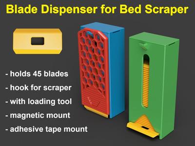 Blade Dispenser for Bed Scraper