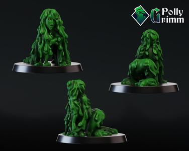 Tabletop miniature. Slime girl