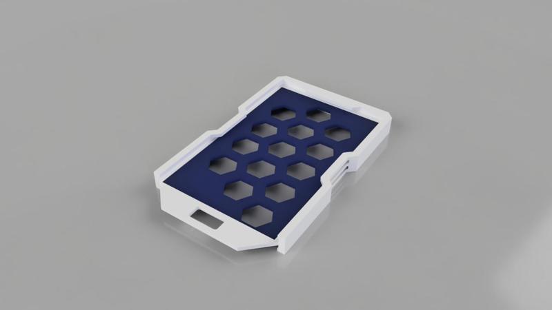 Lighter Space Dual Badge Holder - Hexagonal- Dual Color