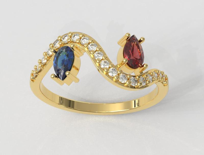 Two Stones Ring