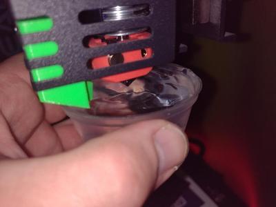 Kingroon KP3S fan duct with E3D V6 heatsink (easy printing, no supports required)