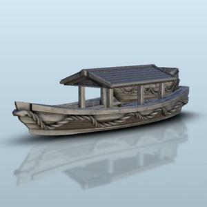 Traditionnal oriental boat - Age of Sigmar Bolt Action Flames of War scenery terrain wargame Modern