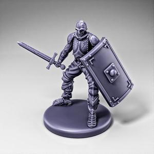 Skeleton - Infantry - Sword + Scutum Shield - Ready Pose