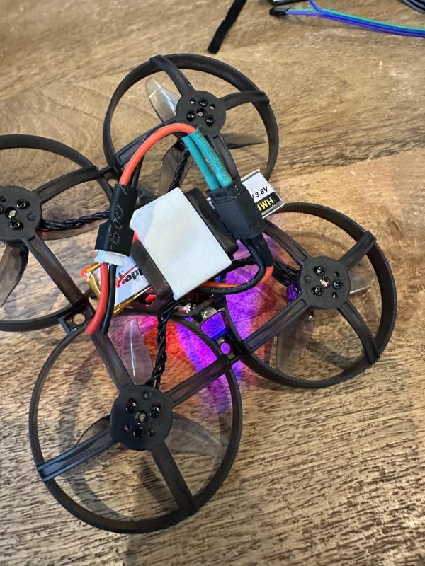 Mobula8 1S Battery clip to hold a HappyModel battery in place