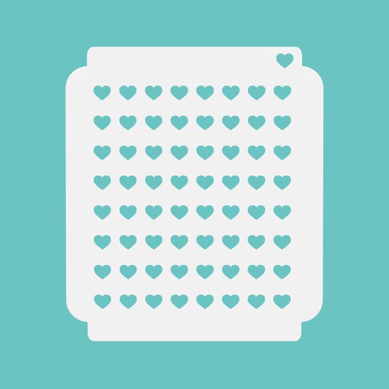 Stencil for Sprinkles Hearts