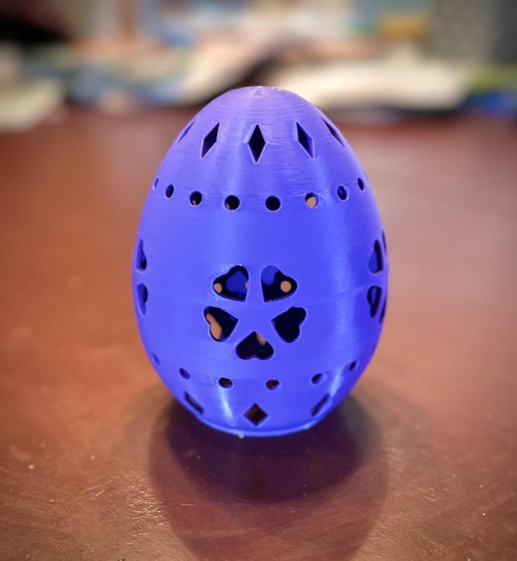 Easter Egg (accepts LED Tea Light)