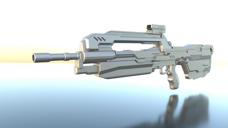 Halo 4 Battle Rifle Cut 