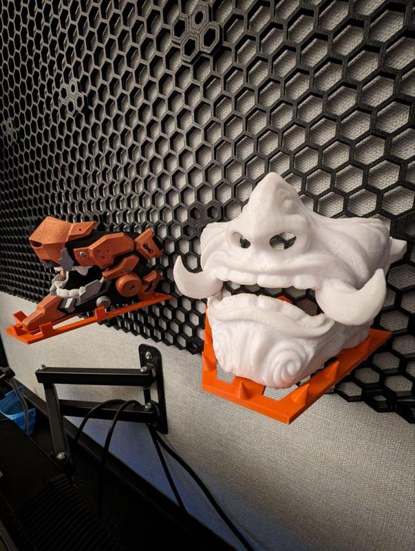 Mask holder for wall storage