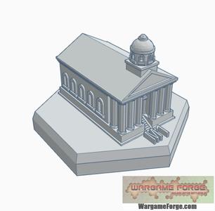 Modern Courthouse Hex Map Scale HMSM007