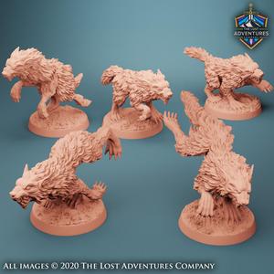 Wolves (Set of 5) (Pre-Supported)