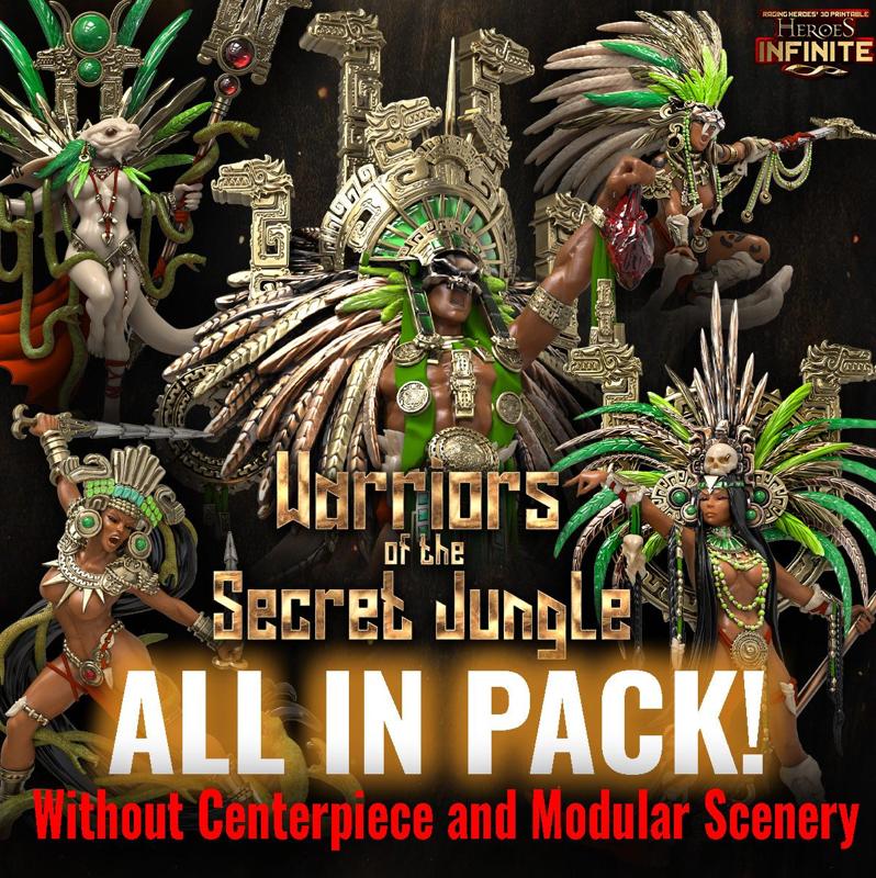 Warriors of the Secret Jungle All in Pack (without scenery/Centerpiece)