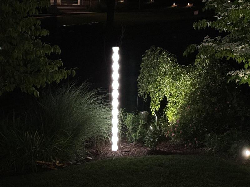 Infinity Column: Glowing Art Lamp