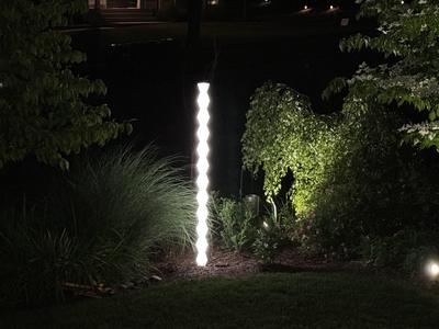 Infinity Column: Glowing Art Lamp