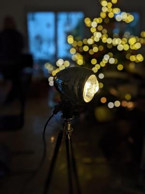 Stativhalter für "antike" BOSCH Fahrradlampe