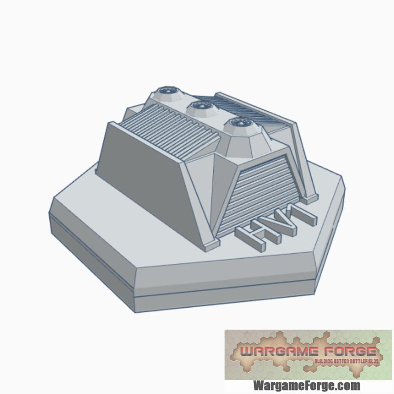 Military Vehicle Garage Hex Map Scale HMSMil008