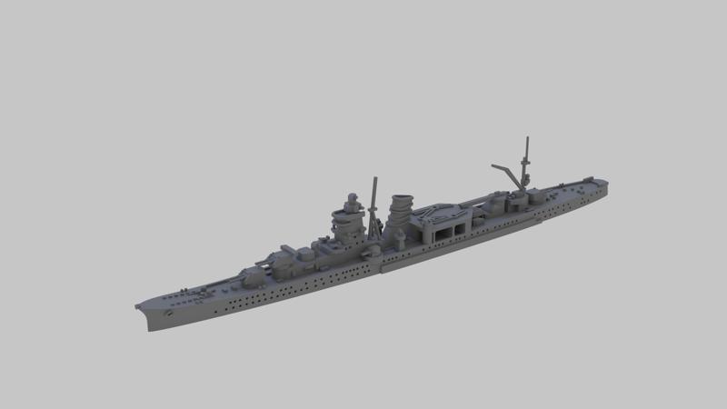 WW2 Imperial Japanese Navy Agano class cruiser