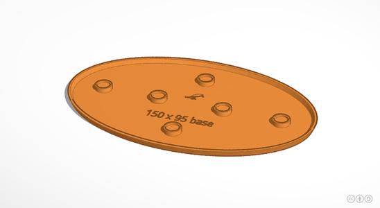 150x95mm oval base (magnetic)