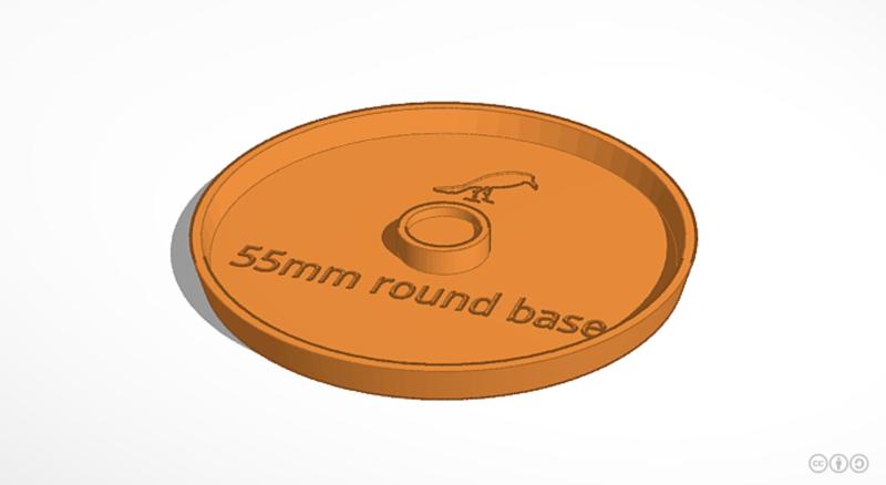 55mm round mini base (magnetic)