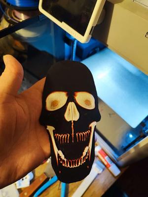 Neon Skull HueForge 4color