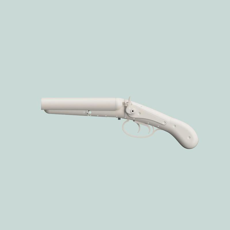 Concept Double-Barrel Airsoft Shotgun (Open-Source)