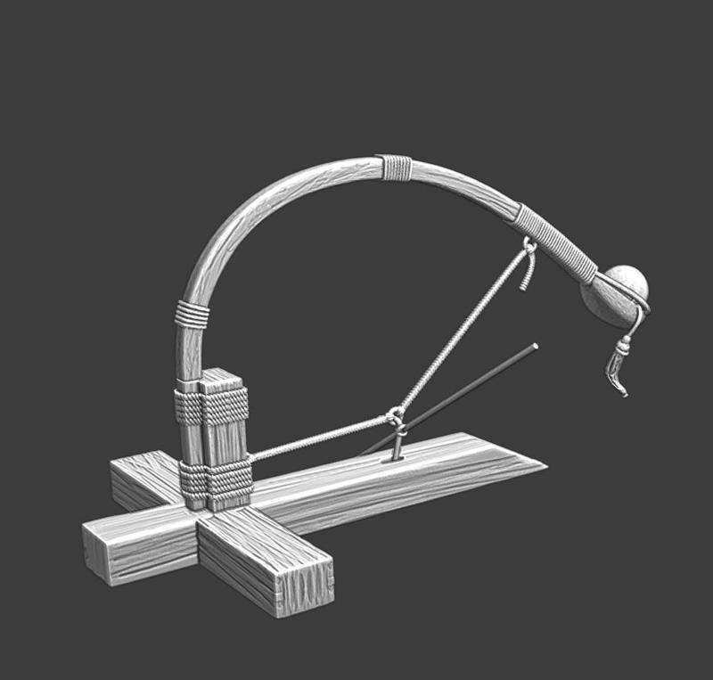 Simple medieval catapult model