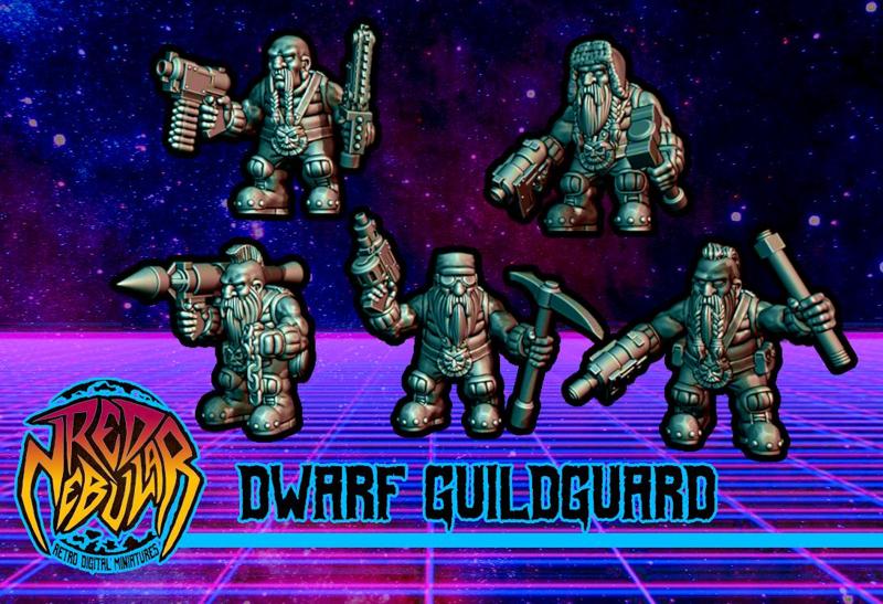 Space Dwarf Guildguard set 1 (multipart)
